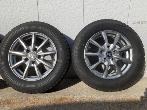 交渉中。美品　スタッドレスタイヤ　アルミホイル　4本セット　195/65/r15　ブリザック