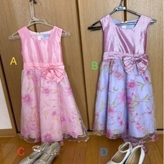 ※取引中　女の子用ドレス130cm、靴20cm 各1000円