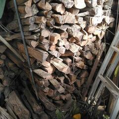 完売しました。小屋撤去にて、数日で締め切り廃棄致します。再度、大幅値下げしました。  3束以上で900円以上からで(市販の薪ひと束の２倍以上の大ボリューム)ひと束当たり200から300円です。キャンプや、バーベキュー、釜戸など燃料、薪(まき)、薪(たきぎ)などに       の画像
