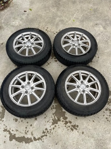 【取引予定者決まりました】スタッドレスタイヤ　ホイール付き　4本　165/70/R14