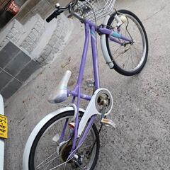 22インチ　子供用自転車　鍵付き　現地引き取り