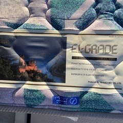フランスベッド EL GRADE Z-Hi シングルベッド マットレス 180×970×1950mm 高密度スプリング FRANCE BED 中古の画像