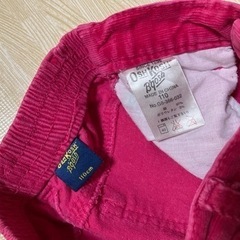 コーデュロイ　スカート　110  OshKosh ピンクの画像