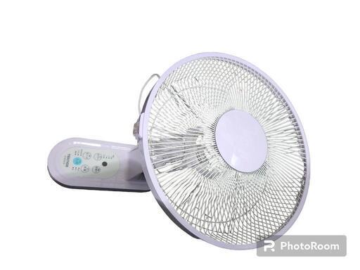 【No.186】壁かけ扇風機　淡い紫色