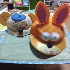 キャラクター帽子二点