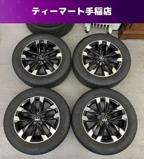 フォルクスワーゲン T-CROSS タイヤ＋ホイール４本セット 16インチ 6J+35 PCD100 5穴 2GM601025C コンチネンタル 205/60R16 2023年製 札幌