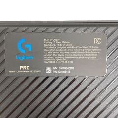 【REGASTOCK川崎店】Logicool G PRO ゲーミング キーボード G-PKB-002の画像