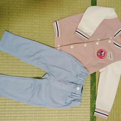 女の子服　スヌーピージャケット100 パンツ90