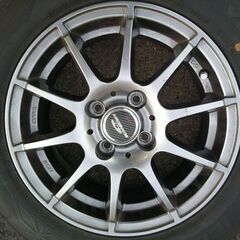 175/65R14 2017年43週 スタッドレスタイヤ アルミホイール付 グッドイヤー アイスナビ６の画像