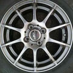 175/65R14 2017年43週 スタッドレスタイヤ アルミホイール付 グッドイヤー アイスナビ６の画像