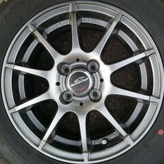 175/65R14 2017年43週 スタッドレスタイヤ アルミホイール付 グッドイヤー アイスナビ６の画像