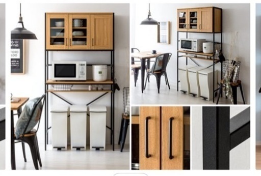 【売ります】ゴミ箱上収納の食器棚