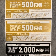 けやきウォーク　3000円券