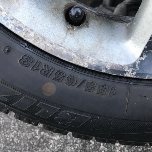 4本セット　2019年製　ブリヂストン　VRX スタッドレスタイヤ　155/65R13