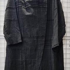 ★【芽風 / センソユニコ】ロングコート  チェック  シワ加工...