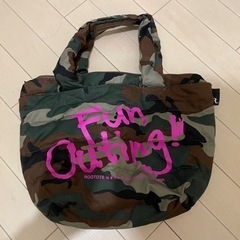 (中古) ROOTOTE カモフラージュ柄バッグ