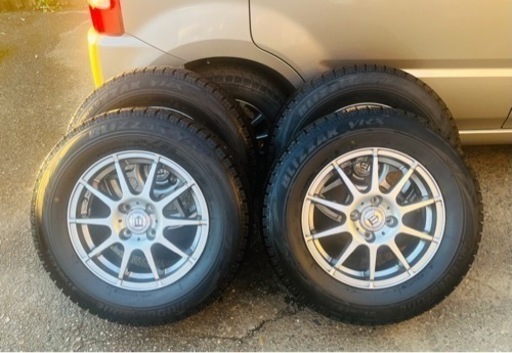 【バリ山】スタッドレスタイヤホイール4本セット　14インチ