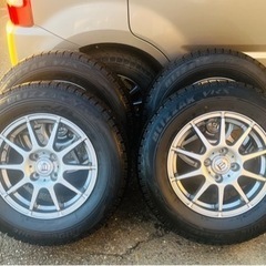 【バリ山】スタッドレスタイヤホイール4本セット　14インチ