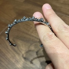 海賊旗　バングル　クロスボーン　シルバー925 新品　未使用の画像
