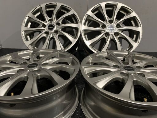 BS BRIDGESTONE BALMINUM GR6 バルミナ 社外ホイール 16インチ 4本 6.5J5HPCD114+54 ヴォクシー ノア等　(MHC012)