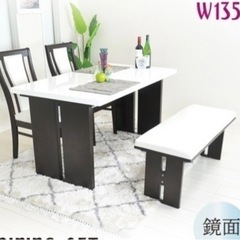 ダイニングテーブルホワイト直接引き取りに来てくれる方限定！