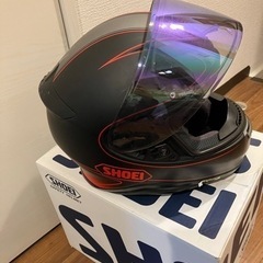 バイク用フルフェイスヘルメットの画像