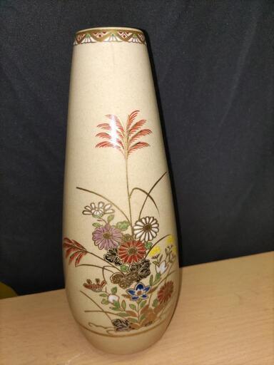 薩摩焼　在銘　花瓶