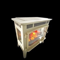 【ジ　1119-24】 QVCジャパン　暖炉型ファンヒーター　電気温風機　リモコン無　 DFI-5010-04の画像