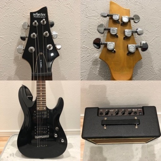 【中古】ギター SCHECTER ( シェクター )  OMEN-6 Black＆アンプ VOX V9106 Pathfinder 1