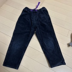 コーデュロイパンツ黒キッズM