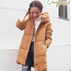 angrid アングリッド　ダウンコート　S コーデュロイ