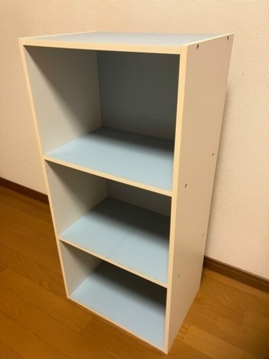 ★カラーBOX（水色3段）（2基なら1,900円）