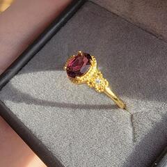 ガーネット リングの画像