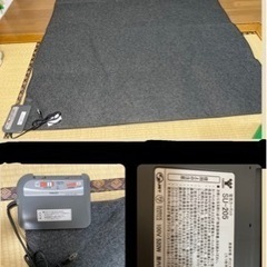 (決まりました！)ホットカーペット【美品です！】　カバー付き　※動作確認済みの画像