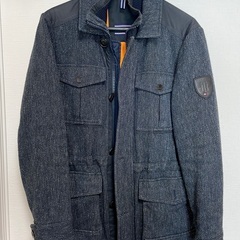 TOMMY HILFIGER セミロングコート ネイビー