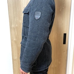 TOMMY HILFIGER セミロングコート ネイビーの画像