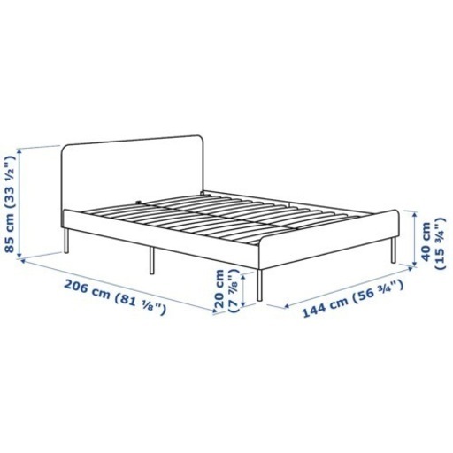 Ikea フレーム　マットレス　美品