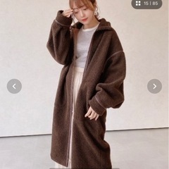 ボアムートンリバーシブルロングコートの画像