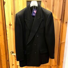 礼服　黒ダブル　古着