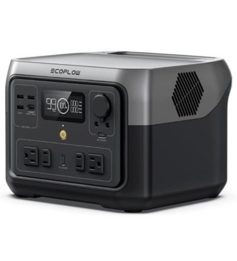 【11/30まで掲載】EcoFlow ポータブル電源 RIVER 2 Max 512Wh 大容量 60分満充電 / リン酸鉄リチウムイオン電池/BMS電池保護機能/液晶大画面/アプリ遠隔操作/軽量化デザイン/AC(定格500W サージ1000W X-Boostで750W）/ USB-A/USB-C キャンプ 車中泊 アウトドア 電力確保 停電対策 防災グッズ