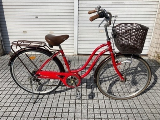 【26インチ自転車】外装6段変速　LEDオートライト付　27kg対応強化キャリア仕様　BAA認定車　若林自転車　膳所店　SALE中❗️