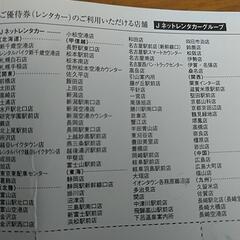 株式会社トラスト株主優待　Jネットレンタカー・スカイレンタカー割引券5枚セットの画像