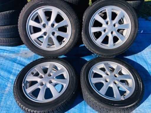 冬タイヤ 155/65R14 軽自動車コンパクトカー用アルミ付き4本組