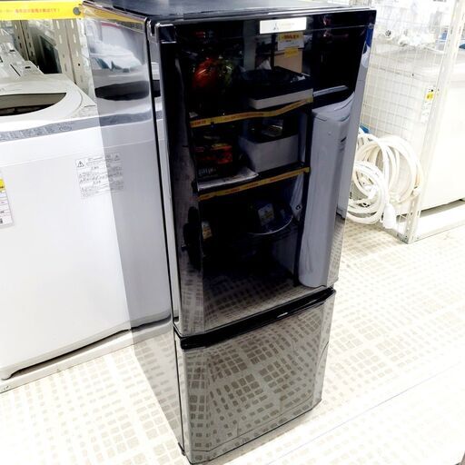 2/11【家具・家電複数購入で割引可】三菱/MITSUBISHI 冷蔵庫 MR-P15C-B 2018年製 146L