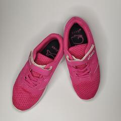 【スレあり・ほぼ未使用】asics キッズ ピンクランニングシュ...