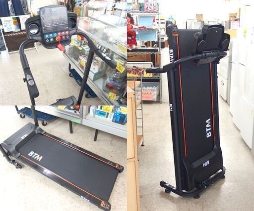 BTM 電動ルームランナー 3521 ～10㎞ ランニングマシン 折りたたみ