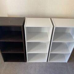 カラーボックス（３段）× ３個