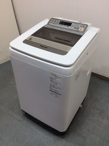 (12/3受渡済)JT7785【Panasonic/パナソニック 9.0㎏洗濯機】激安品 2015年製 NA-FA90H2 家電 洗濯 簡易乾燥付