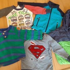 男の子80～90センチ冬服9着