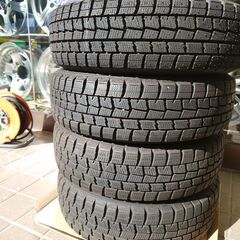 中古 155/65R13 スタッドレス+アルミセット 軽自動車 (筑波カー